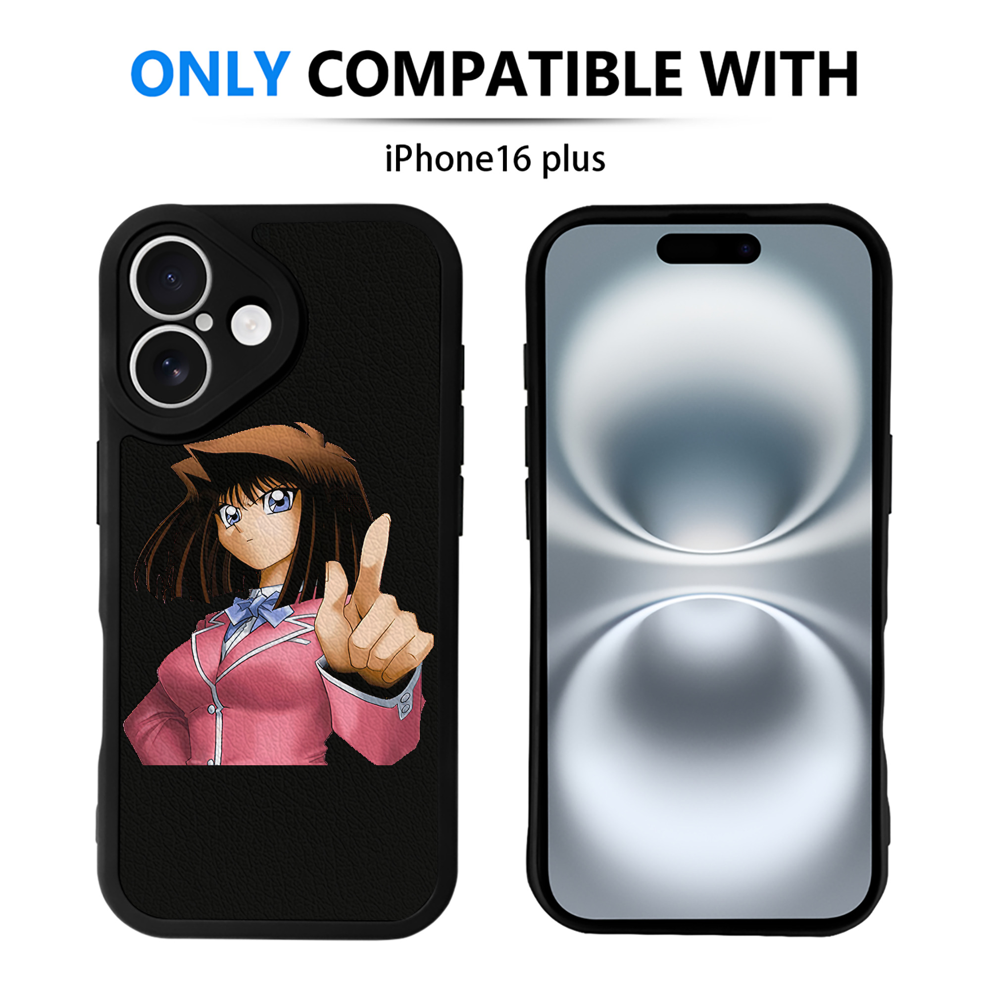 遊☆戯☆王 Yu-Gi-Oh! 【iPhone 16シリーズ対応】シリコンスマホケース（レザー調） 材質：シリコン